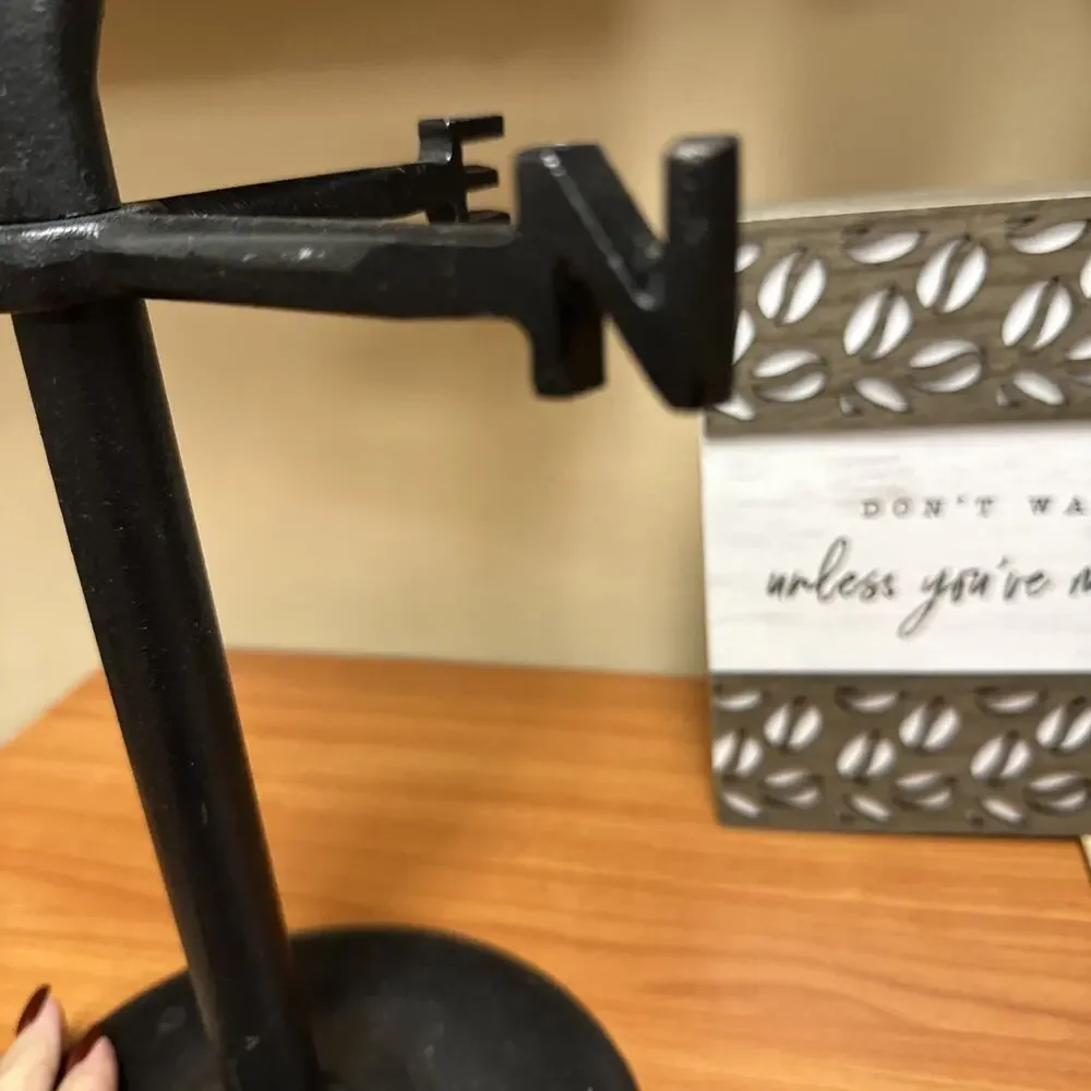 Wrought Iron‎ Vintage Hen Weather Vane Mug Holder Tree